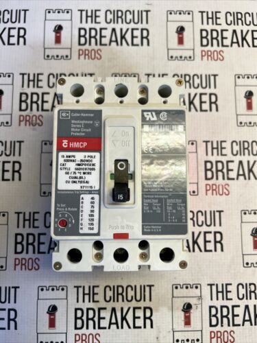 HMCP015E0C Eaton 3Pole 15Amp 600v Motor Circuit Protector NEW Surplus