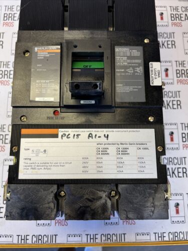 CK800NA MERLIN GERIN 3POLE 800AMP 600V CIRCUIT BREAKER "2 YEAR WARRANTY"