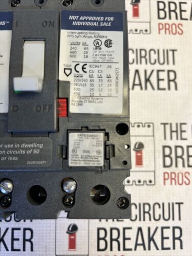 SEHA36AT0060 GE MODEL 1 3 POLE 60A 600VAC CIRCUIT BREAKER NEW No Box WRNTY
