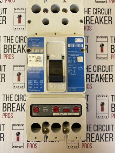 WESTINGHOUSE BREAKER JDB3225C 225A 225 A AMP 600Vac 3 POLE w/ 225 A AMP TRIP