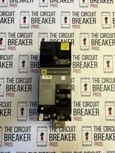 Square D FA22020BC, 20 Amp, 240 Volt, 2 Pole, GREY Circuit Breaker- WARRANTY
