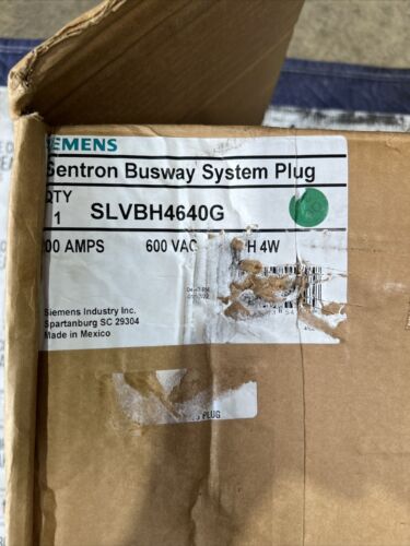 SLVBH4640G SIEMENS SENTRON BUSWAY SYSTEM PLUG 200AMP 600VAC