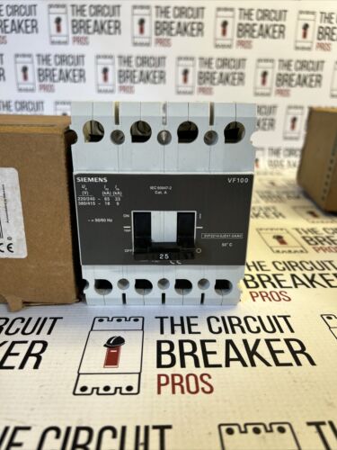 NOS SIEMENS 3VF2214-OJE41-0AA0 CIRCUIT BREAKER 4P 25A 25KA
