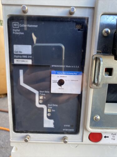 Cutler Hammer RD316T32W 3P 1600 amp 600v RD 65k RES1600LSI Breaker -TESTED