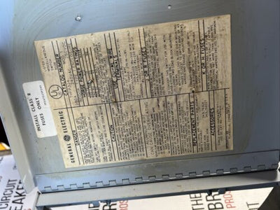 THFP324 Panel Mount 200A 240V Switch 3Pole Type THFP Switch General WRNTY Recon