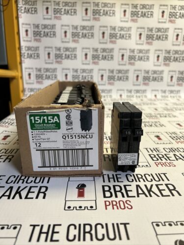New Circuit Breaker Siemens Q1515NC 15/15 Amp Two 1 Pole Tandem Twin D