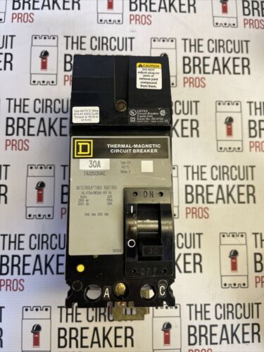 FA22030AC, I line circuit Breaker, square D. 240 volt