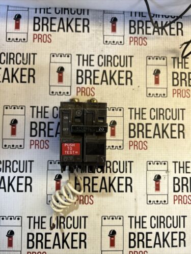GE General Electric THQB2120GF 20 AMP  2 pole GFCI bolt on gfi CIRCUIT Breaker