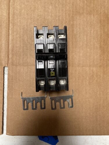 QOU380 SQUARE D 3 POLE 80A 240VAC CIRCUIT BREAKER NEW