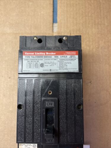 THLC136050 General Electric 600V 50A Circuit Breaker  Bolt on 1yr Wrnty