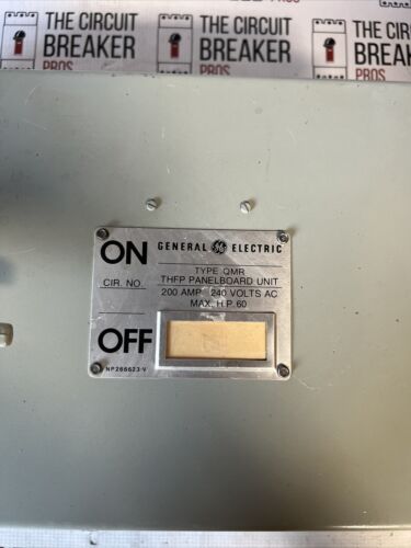 THFP324 Panel Mount 200A 240V Switch 3Pole Type THFP Switch General WRNTY Recon