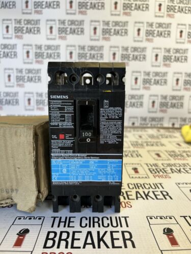 ED63B100 SIEMENS 3 POLE 100AMP 600V 3 POLE 100AMP 18KA CIRCUIT BREAKER NEW