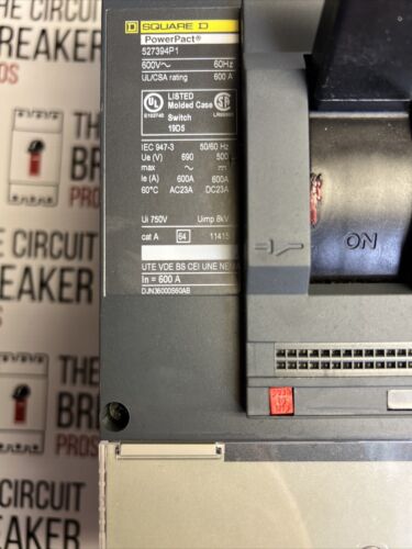 Square D DJN36000S60AB PowerPact Molded Case Switch 600 Amp DJN36000S60 NS