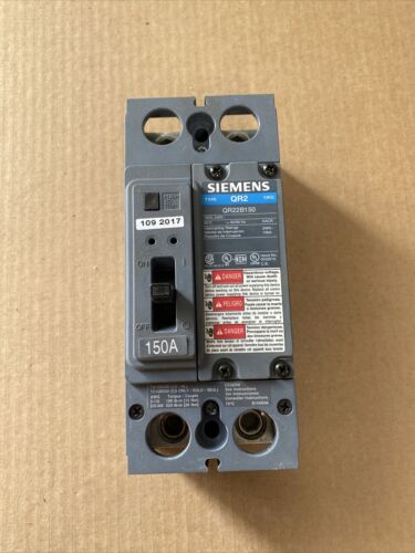 SIEMENS QR22B150 Circuit Breaker 2 Pole 150 Amp New In Box