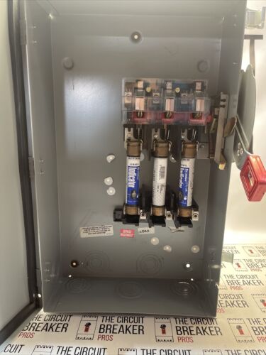 TH3362RF GE 60 AMP Switch 3R With Fuses 600Vac/250Vdc