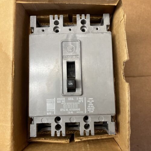 HFB3125 Molded Case 125V 600V Circuit Breaker 3Pole HFB Circuit Breaker New