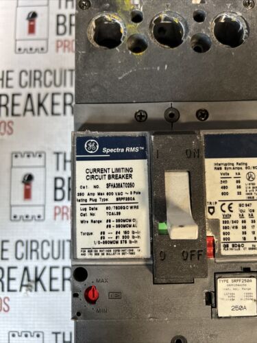 SFHA36AT0250 GE 250 AMP 3 POLE 600V CIRCUIT BREAKER 2 YEAR WARRANTY