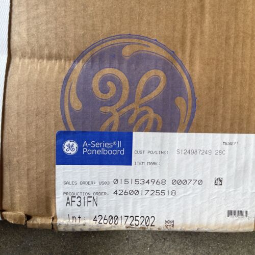 GE AQF1301MB Main Lug, 100 A 120/240v 1Ph 3W, New W/can&door