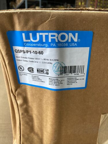 LUTRON QSPS-P1-10-60 Smart Power Supply Panel  Brand New In The Box