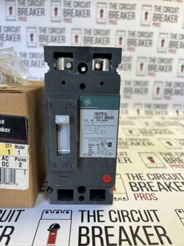 TED124050WL GE CIRCUIT BREAKER 2 POLE  50 AMP 240/480Y VAC NEW!