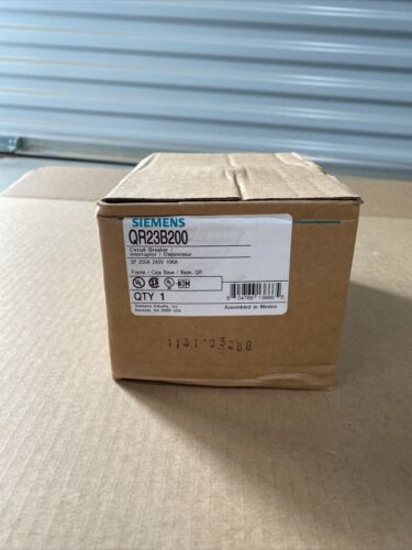 Siemens QR23B200  Circuit Breaker, 200A, 240V, 3Pole New In Box