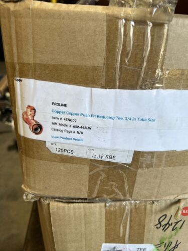 Lot Of 10 PROLINE 652-443LW Reducing Tee,3/4 in. New in Box Large Stock