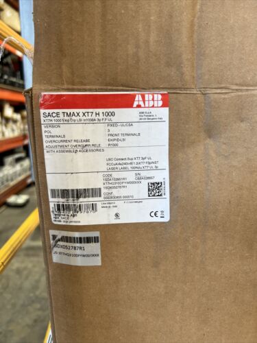 ABB -GE XT7HQ310dfyw000xxx XT7H1000 1000amp 3P EKIP Dip LSI NEW IN BOX
