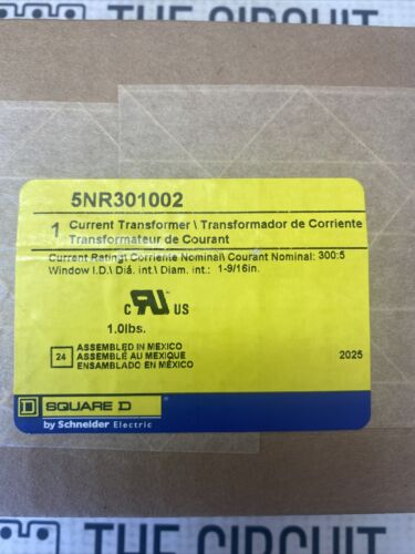 Square D 5NR301002 Current Transformer 300:5 600V 50/60Hz LOT OF 3  New In Box