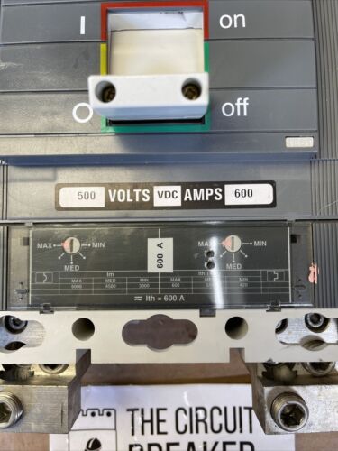 ABB SACE S6 S6n-2P-600 600AMP 2 Pole DC Breaker Reconditioned 1yr Wrnty