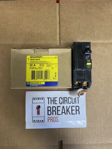 New Circuit Breaker Square D QO230GFI GFCI Protection 2 Pole 30 Amp 120/240V