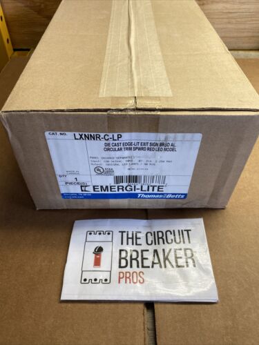 EMERGI-LITE LXNNR-C-LP Die Cast Brushed Aluminum Edge-lit LED Exit Sign -