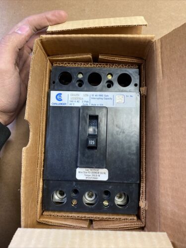 CD3125X Challenger Type CD Circuit Breaker 3 Pole 125 Amp 240V