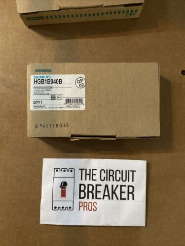 HGB1B040B Molded Case 40A 347A Circuit Breaker 1Pole VL Series HGB Circuit