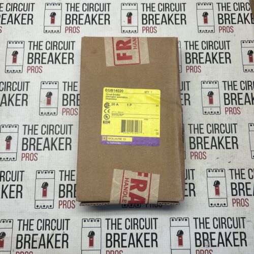 EGB14020 Square Circuit Breaker 1 Pole 20 Amp 277V "2 YEAR WARRANTY"