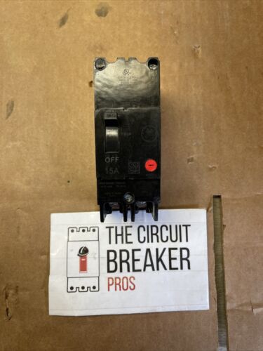 TEY215 GE 2 pole 15 amp 480/277 volt bolt on Breaker New Surplus 1yr Warranty