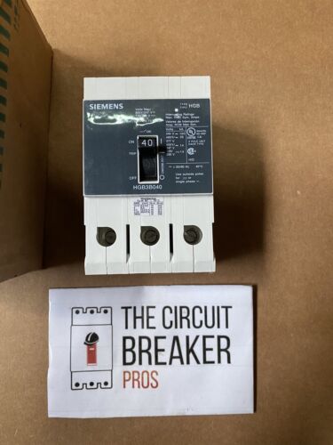 NEW Siemens HGB3B040B 3p 480v 40a Circuit Breaker NEW IN BOX