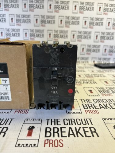 New TEY315 General Electric Circuit Breakers 14kA@480V GE TEY Q Line 15 Amp