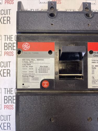 TJH6S General Electric MicroVersaTrip  W/ TR6s300J Rating Plug Recon 1yr Wrnty