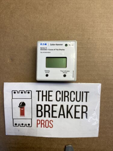 EATON CUTLER HAMMER  DIGIVIEW G AMMETER/ CAUSE OF TRIP INDICATOR  68C2911H01