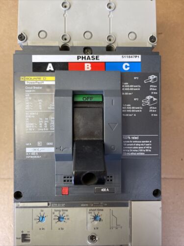 SQUARE D - DGP36400E20LH PowerPact Circuit Breaker 400A STR23SP TRIP
