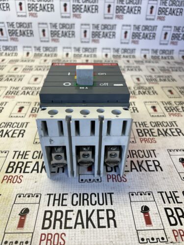 Used  -  ABB SACE S3  S3N-3P-80A  600V Circuit Breaker