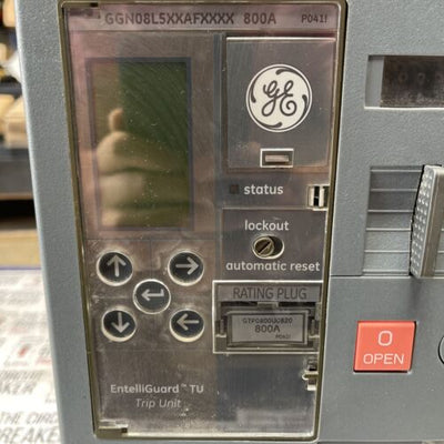 GE, GN08N1, EntelliGuard G 1600A Frame 800 Amp Rating Plug Breaker New Surplus
