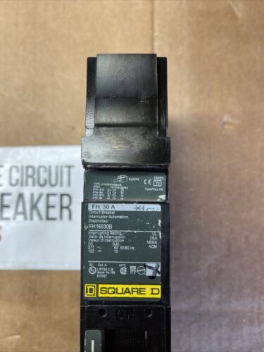 SQUARE D FH16030B 30A 277V 1P NEW Open box. Free Shipping