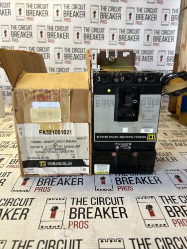 Square D FA32100 100 Amp 240 Vac 3 Pole I Line Circuit Breaker -NEW IN BOX WRNT