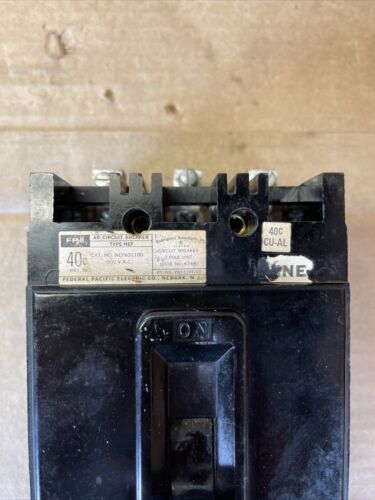 FEDERAL PACIFIC NEF631100 100amp 3 P Recondition 1yr Warranty