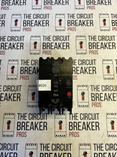 GE TEY370, 70 Amp, 480 Volt, 3 Pole Circuit Breaker- WARRANTY