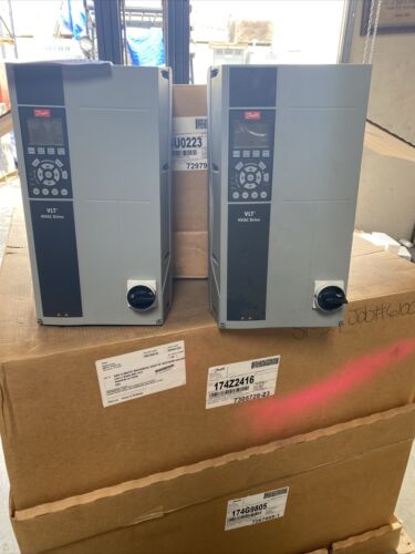 DANFOSS VLT 13U5280 DRIVE 3.0HP, 2.2KW, 380-480 VAC VFD New No Box Lot Of Two