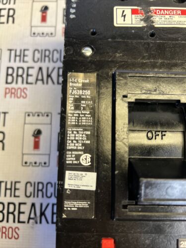 ITE FJ63B250, 250 Amp, 600 Volt, 3 Pole, 22 KAIC Circuit Breaker - WARRANTY