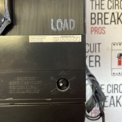 CN3-B600 Siemens ITE Circuit Breaker 3 Pole 600 Amp 600V W/shunt Trip Recon