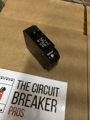 Square D Homeline 15 amp Twin 1 Pole Tandem Circuit Breaker HOMT1515 15/15 AMP